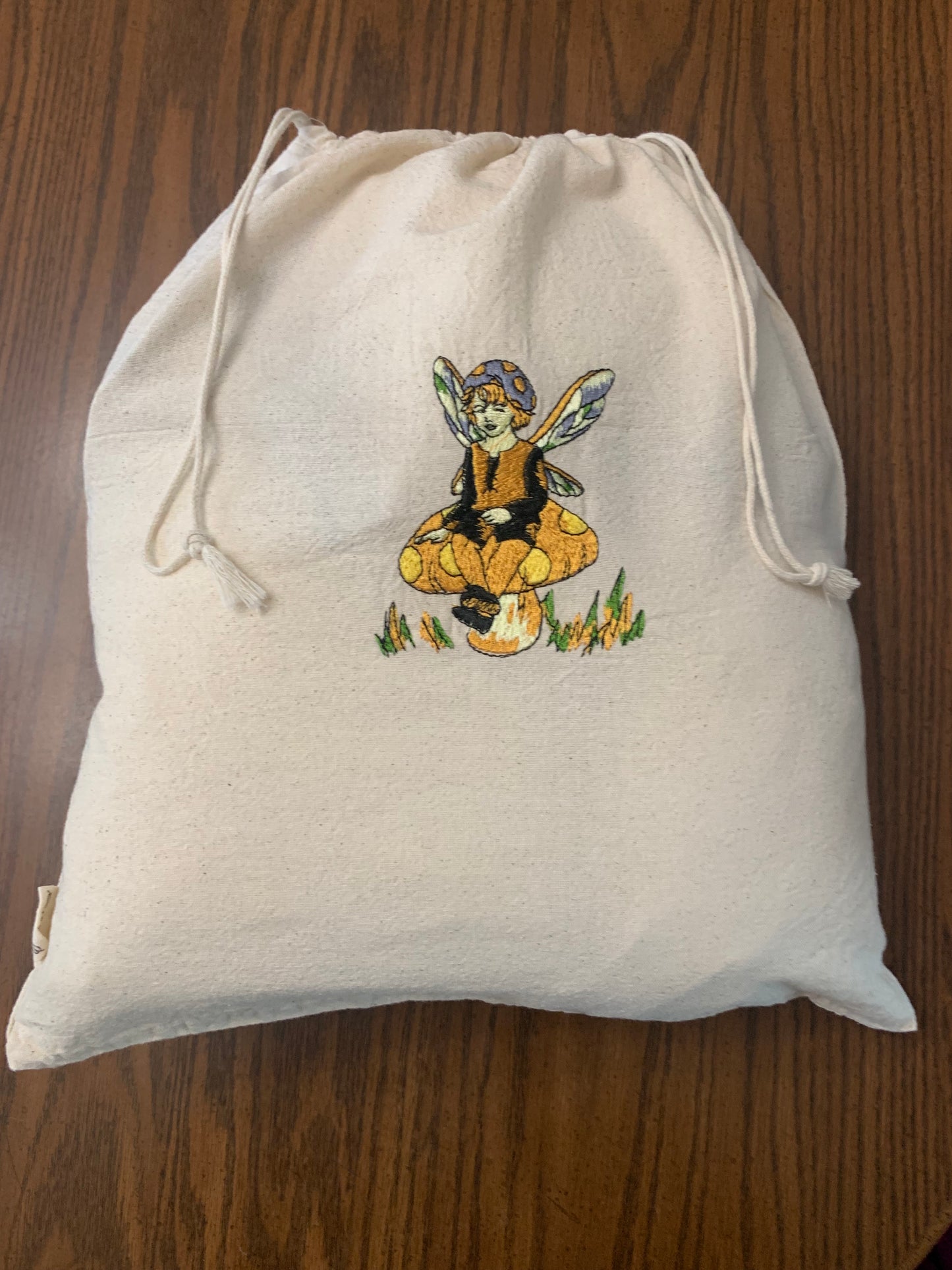 Reusable Cotton Drawstring Bag - XL