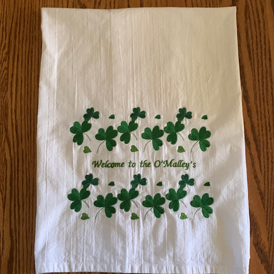 Saint Patrick’s Day Personalized Dish Towel