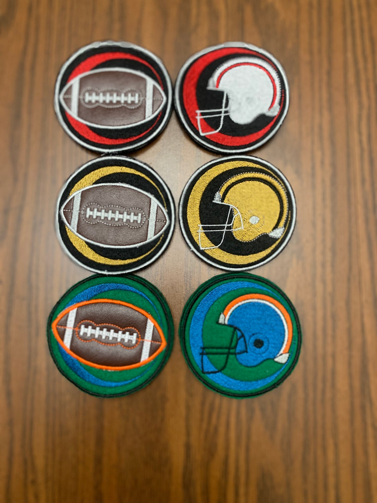 Football Themed Coasters-3 Color Choices