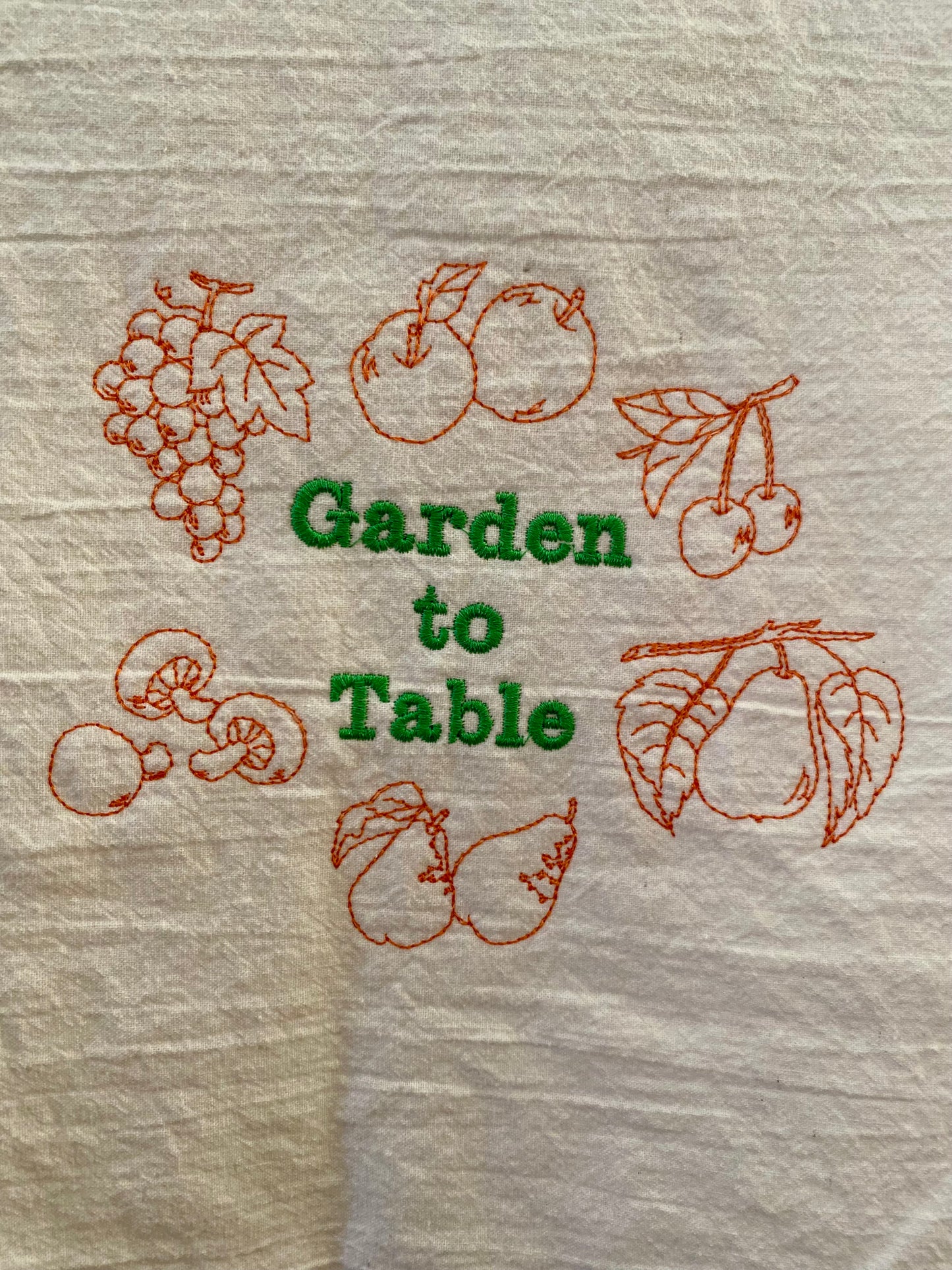 Garden to Table Flour Sack Towel