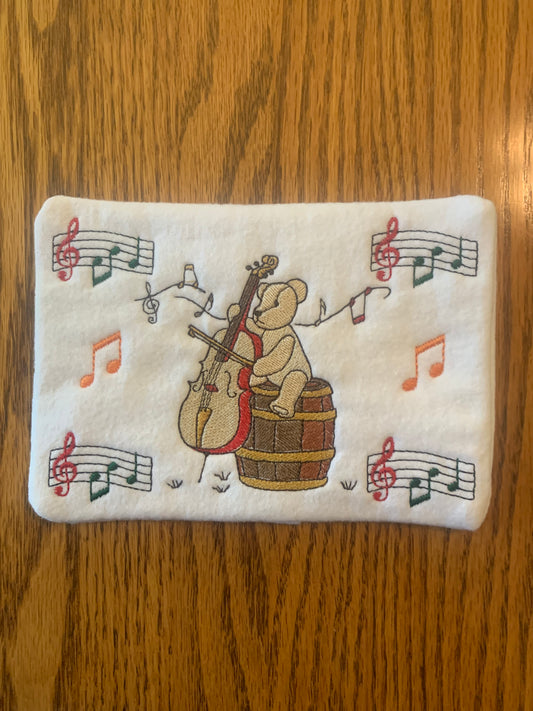 Musical Bear Mug Rug