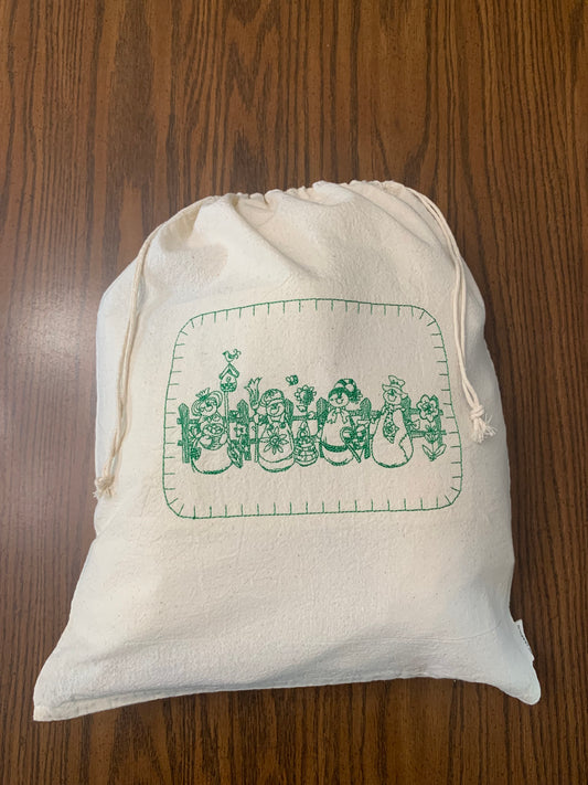 Reusable Cotton Drawstring Bag - XL