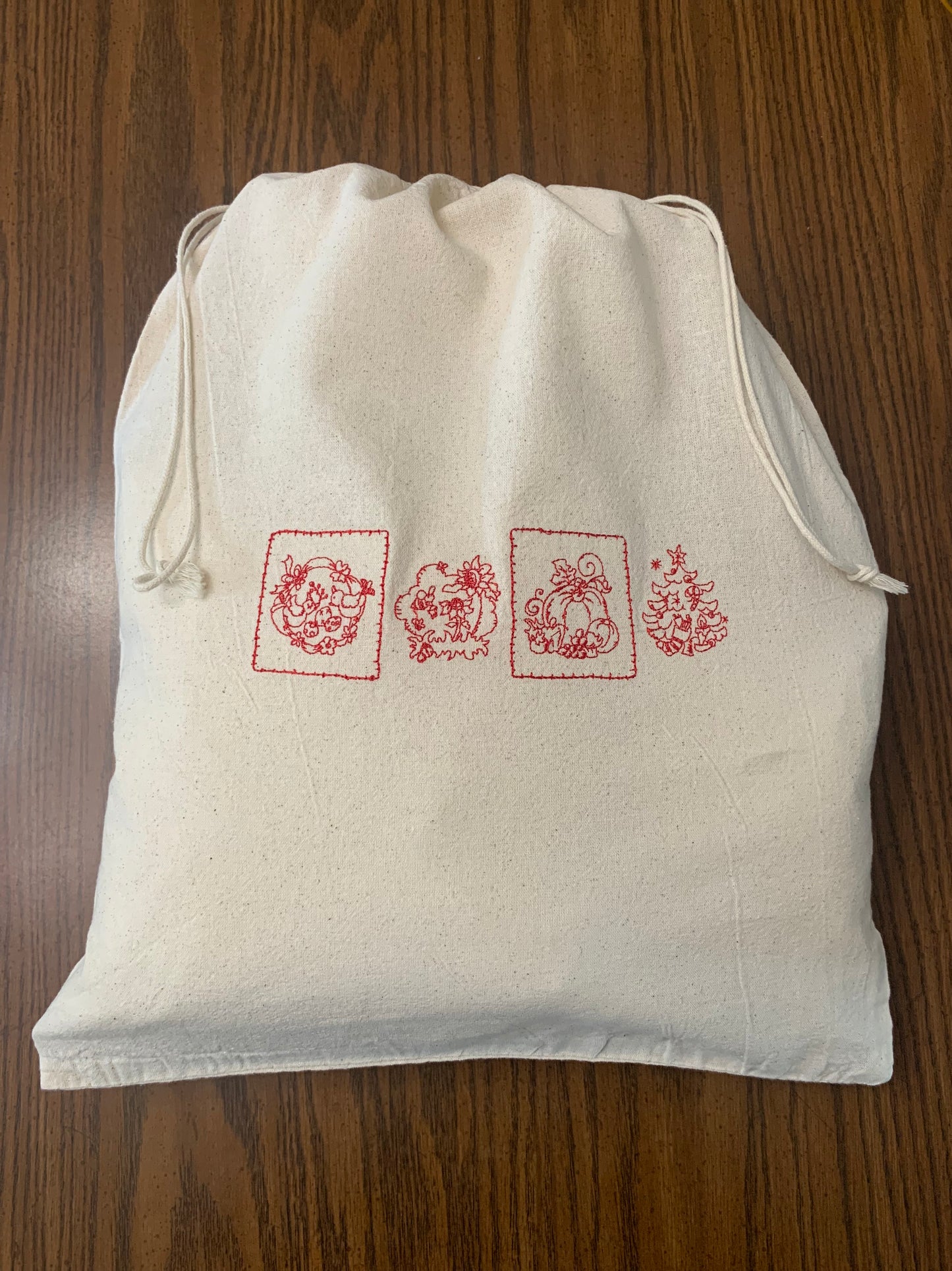 Reusable Cotton Drawstring Bag - XL