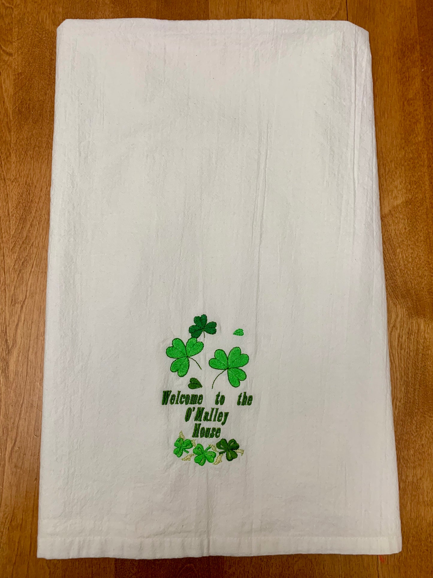 St. Patrick’s Day Personalized Towel